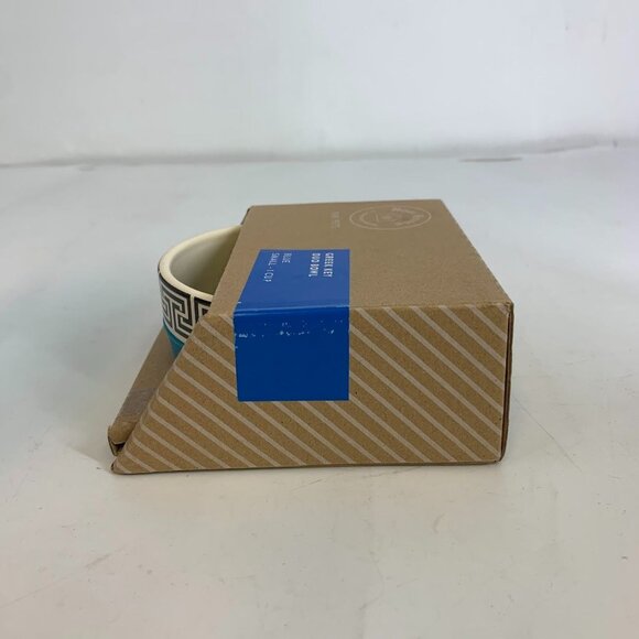 Now House for Pets by‎ Jonathan Adler Greek Key Small Duo Bowl - Picture 3 of 6